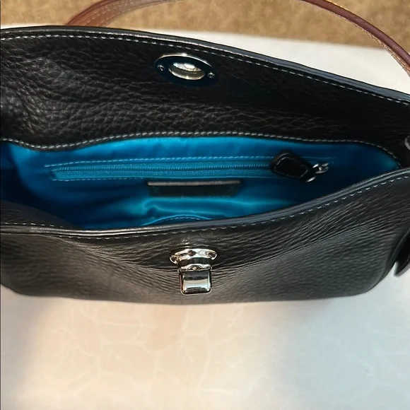 Coach Small Black Leather Shoulder Bag - Picture 4 of 7